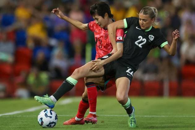 Football, Women, International match, Australia - South Korea