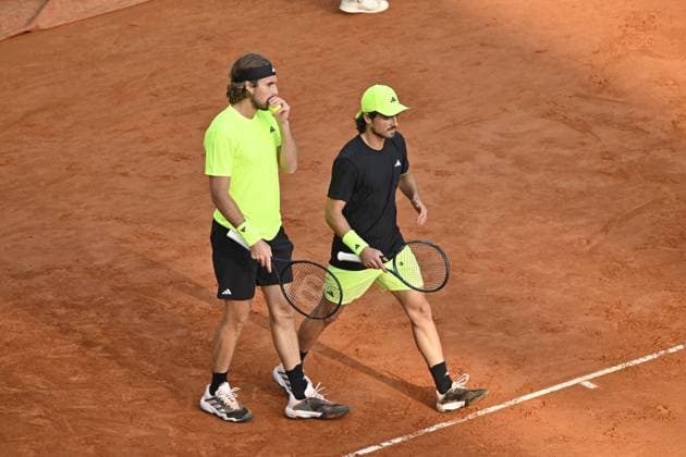 Tennis : Rolex Monte Carlo Masters 2025 - ATP, Tennis Herren - 06 04 2025 Tennis : Rolex Monte Carlo Masters 2025 - Atp - Stefanos Tsitsipas Monaco  Copyright: xChryslenexCaillaudx