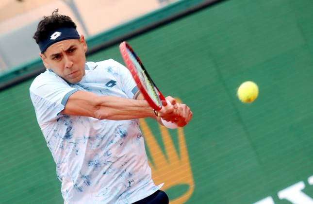 Rolex Monte Carlo Master Tennis PHOTOPQR NICE MATIN Cyril Dodergny ; Roquebrune-cap-martin ; 07 04 2025 ; Rolex Master Monte-Carlo - Monte-Carlo Country Club - 1er Tour - Stan Wawrinka (SUI) vs Alejandro Tabilo (CHI) Roquebrune-cap-martin France  Copyright: xPHOTOPQR NICExMATIN MAXPPPxCyrilxDodergnyx 20250407NIM6542 20250407NIM6542
