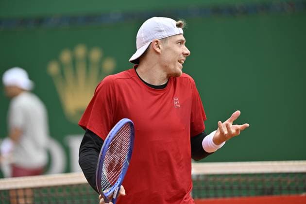 Tennis : Rolex Monte Carlo Masters 2025 - ATP, Tennis Herren - 07 04 2025 Tennis : Rolex Monte Carlo Masters 2025 - Atp - Denis Shapovalov Monaco  Copyright: xChryslenexCaillaudx