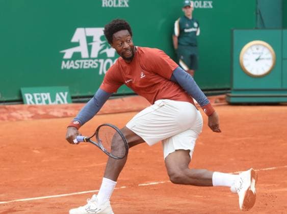 Rolex Monte Carlo Master Tennis PHOTOPQR NICE MATIN Cyril Dodergny ; Roquebrune-cap-martin ; 07 04 2025 ; Rolex Master Monte-Carlo - Monte-Carlo Country Club - 1er Tour - Gael Fonfils (FRA) vs Fabian Marozsan (HUN) Roquebrune-cap-martin France  Copyright: xPHOTOPQR NICExMATIN MAXPPPxCyrilxDodergnyx 20250407NIM6810 20250407NIM6810
