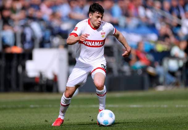 RIEDER Fabian Team VfB Stuttgart DFL Fussball Bundesliga Saison 2024 2025 BL Spiel VfL Bochum VfB Stuttgart 0 4 am 05 04 2025 in Bochum DFL REGULATIONS PROHIBIT ANY USE OF PHOTOGRAPHS as IMAGE SEQUENCES and or QUASI VIDEO Copyright: xLacixPerenyix