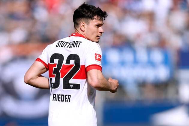 RIEDER Fabian Team VfB Stuttgart DFL Fussball Bundesliga Saison 2024 2025 BL Spiel VfL Bochum VfB Stuttgart 0 4 am 05 04 2025 in Bochum DFL REGULATIONS PROHIBIT ANY USE OF PHOTOGRAPHS as IMAGE SEQUENCES and or QUASI VIDEO Copyright: xLacixPerenyix