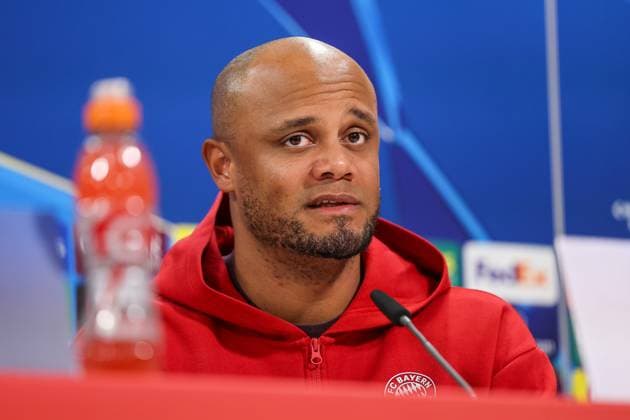Vincent Kompany FC Bayern Muenchen, Head coach at the press conference, skeptical, GER, International press conference, FC Bayern Muenchen, Football, UEFA Champions League, quarter-final first leg, 2024 2025 season, 07 04 2025, GER, International press conference, FC Bayern Muenchen, Football, UEFA Champions League, quarter-final first leg, 2024 2025 season, 07 04 2025 Muenchen Copyright: xEibner-Pressefoto JennixMaulx EP_JML