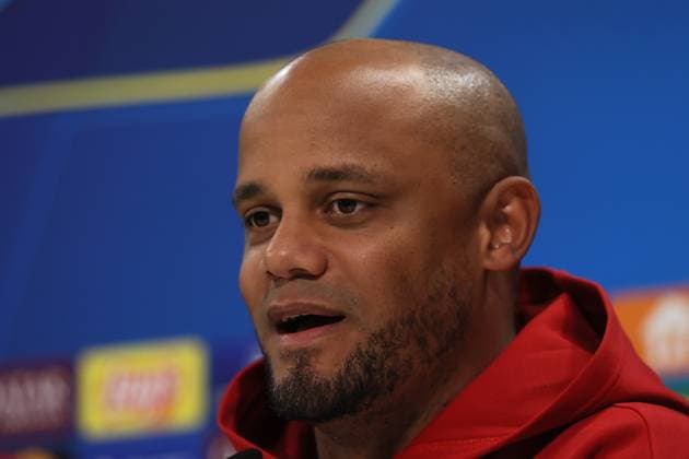 Football, Men, Champions League, Season 2024 2025, FC Bayern Munich, International Press Conference Vincent Kompany, Coach FC Bayern Munich at the press conference, Head, Portrait