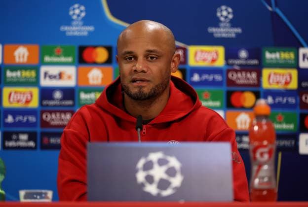 Football, Men, Champions League, Season 2024 2025, FC Bayern Munich, International Press Conference Vincent Kompany, Coach FC Bayern Munich at the press conference, Head, Portrait