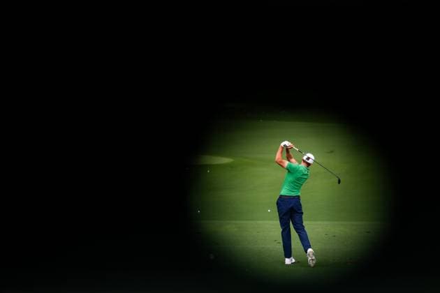 250407 Ludvig Aberg of Sweden during a practice at the range prior to the 2025 Masters Golf Tournament on April 7, 2025 in Augusta Photo Petter Arvidson BILDBYRAN kod PA PA1004 golf masters bbeng the masters augusta sverige  Copyright: PETTERxARVIDSON BB250407PA079