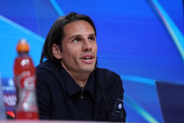 Yann Sommer Inter Milan, 01 at the press conference, GER, International press conference, Inter Milan, Football, UEFA Champions League, quarter-final first leg, 2024 2025 season, 07 04 2025, GER, International press conference, Inter Milan, Football, UEFA Champions League, quarter-final first leg, 2024 2025 season, 07 04 2025 Munich Copyright: xEibner-Pressefoto JennixMaulx EP_JML