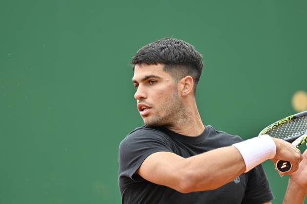 Tennis : Rolex Monte Carlo Masters 2025 - ATP, Tennis Herren - 07 04 2025 Tennis : Rolex Monte Carlo Masters 2025 - Atp - Carlos Alcaraz Monaco  Copyright: xChryslenexCaillaudx