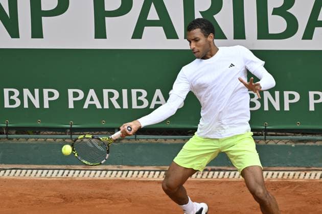 Tennis : Rolex Monte Carlo Masters 2025 - ATP, Tennis Herren - 07 04 2025 Tennis : Rolex Monte Carlo Masters 2025 - Atp - Felix Auger Aliassime Monaco  Copyright: xChryslenexCaillaudx