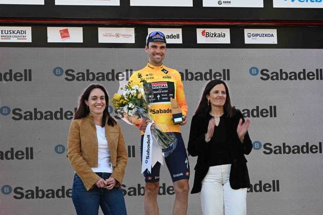 Sport Bilder des Tages 07-04-2025 Itzulia Basque Country; Tappa 01 Vitoria Gasteiz - Baskonia Alaves; 2025, Soudal - Quick Step; Schachmann, Maximilian; Baskonia Alaves; 