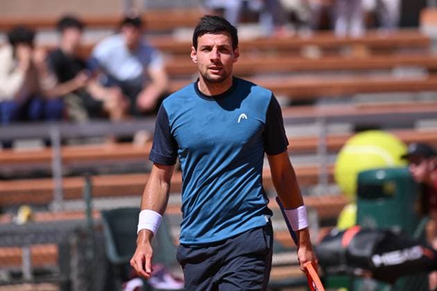 April 7, 2025, Madrid, Madrid, Spain: BERNABE ZAPATA (ESP) playing the tennis match of the ATP, Tennis Herren Challenger 100 Open Comunidad de Madrid, at the Club de Campo Villa de Madrid on April 7, 2025. Madrid Spain - ZUMAc312 20250407_zsp_c312_121 Copyright: xOscarxManuelxSanchezx