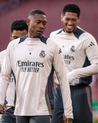 Real Madrid training session Mbappe in action during the training session at the Emirates stadium, in London, UK, today April 7, 2025. Copyright: xx 0L3A2298