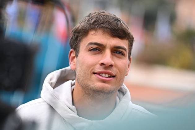 Monaco Tennis Rolex Masters - Monaco Flavio Cobolli (ITA) during interview at the Tennis Monaco Rolex Masters in Monte Carlo, on April, 7, 2025. Photo by Corinne Dubreuil ABACAPRESS.COM Monaco Monaco  Copyright: xDubreuilxCorinne ABACAx