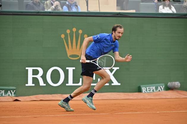Tennis : Rolex Monte Carlo Masters 2025 - ATP, Tennis Herren - 07 04 2025 Tennis : Rolex Monte Carlo Masters 2025 - Atp - Daniil Medvedev Monaco  Copyright: xChryslenexCaillaudx