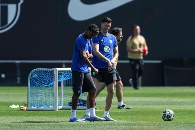 Football, CL, FC Barcelona, Training and press conference