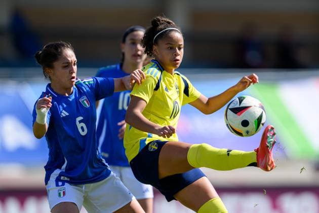 Football, Women, U19 European Championship Qualifier, Sweden - Italy