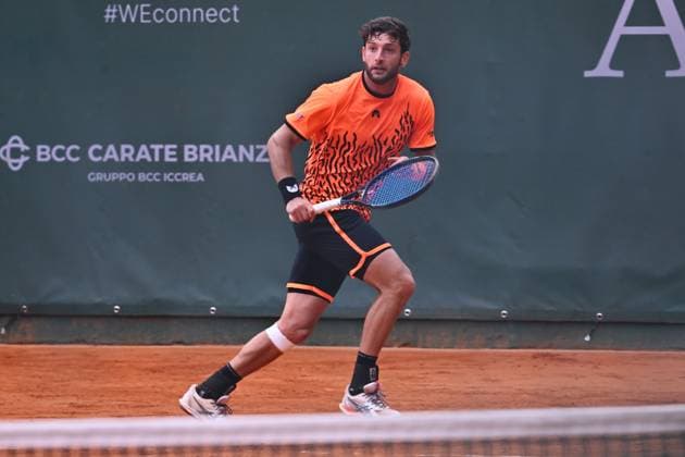 Atkinson Monza Open 2025 Andrea Picchione of Italy participates in the ATP, Tennis Herren Challenger Atkinson Monza Open 2025 at Villa Reale Tennis in Monza, Italy, on April 8, 2023. Monza Italy  Copyright: xMichelexMaravigliax originalFilename:maraviglia-tennisat250408_np0eW.jpg