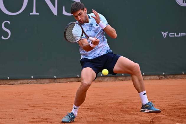 Atkinson Monza Open 2025 Enrico dalla Valle of Italy participates in the ATP, Tennis Herren Challenger Atkinson Monza Open 2025 at Villa Reale Tennis in Monza, Italy, on April 8, 2023. Monza Italy  Copyright: xMichelexMaravigliax originalFilename:maraviglia-tennisat250408_nph49.jpg