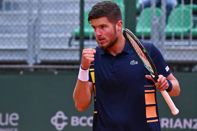 Atkinson Monza Open 2025 Mili Poljicak of Croatia participates in the ATP, Tennis Herren Challenger Atkinson Monza Open 2025 at Villa Reale Tennis in Monza, Italy, on April 8, 2023. Monza Italy  Copyright: xMichelexMaravigliax originalFilename:maraviglia-tennisat250408_npJh2.jpg
