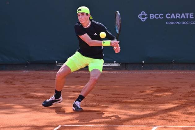Atkinson Monza Open 2025 Jacopo Vasami of Italy participates in the ATP, Tennis Herren Challenger Atkinson Monza Open 2025 at Villa Reale Tennis in Monza, Italy, on April 8, 2023. Monza Italy  Copyright: xMichelexMaravigliax originalFilename:maraviglia-tennisat250408_npTnz.jpg