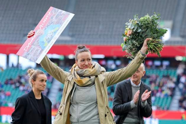 Football, Women, Nations League, Germany - Scotland, Farewell Almuth Schult and Lena Magull