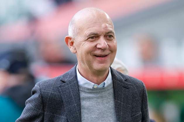 President Bernd Neuendorf Germany smiles, UEFA Women s Nations League 2024 25 Grp A1 MD4, Germany and Scotland, VfL Wolfsburg Arena on April 08, 2025 in Wolfsburg, Germany Photo by Marco Steinbrenner DeFodi Images President Bernd Neuendorf Germany smiles, UEFA Women s Nations League 2024 25 Grp A1 MD4, Germany and Scotland, VfL Wolfsburg Arena, April 8, 2025 in Wolfsburg, Germany Photo by Marco Steinbrenner DeFodi Images