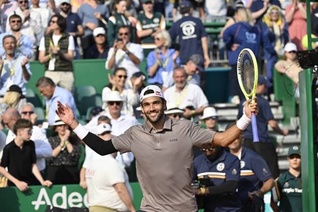 Tennis : Rolex Monte Carlo Masters 2025 - ATP, Tennis Herren - 08 04 2025 Tennis : Rolex Monte Carlo Masters 2025 - Atp - Alexandre Müller Monaco  Copyright: xChryslenexCaillaudx
