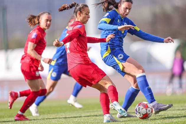Fußball, Frauen, Nations League, Bosnien-Herzegowina - Polen 08.04.2025 ZENICA, BOSNIA I HERZEGOWINA PILKA NOZNA KOBIET ( WOMEN S FOOTBALL) LIGA NARODOW UEFA KOBIET ( NATION S WOMENS UEFA LEAGUE 2025 ) MECZ BOSNIA I HERZEGOWINA - POLSKA ( BOSNA AND HERZEGOVINA - POLAND ) NZ NATALIA PADILLA FOTO LUKASZ GROCHALA CYFRASPORT NEWSPIX.PL --- Newspix.pl  20250408CSLG0134