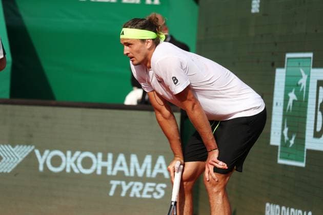 Rolex Monte-Carlo Masters PHOTOPQR NICE MATIN Dylan Meiffret ; Monaco ; 08 04 2025 ; 1ers tours du Rolex Monte-Carlo Masters. ICI : Match entre Alexander Zverev et Matteo Berrettini. L italien remporte le match ICI : Alexander Zverev Rolex Monte-Carlo Masters at Monte-Carlo Country Club on April 8, 2025 Monaco France  Copyright: xPHOTOPQR NICExMATIN MAXPPPxDylanxMeiffretx 20250408NIM9710 20250408NIM9710