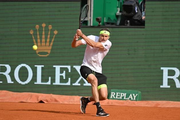 ALEXANDER ZVEREV, Germania, Monte Carlo Masters 2025, Berrettini vs Zverev, 6-2 3-6 5-7 , 08-04-2025, Azione, Action, Single shot TENNIS MONTE CARLO MASTERS 2025