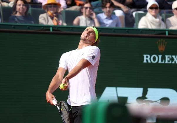 Rolex Monte-Carlo Masters PHOTOPQR NICE MATIN Dylan Meiffret ; Monaco ; 08 04 2025 ; 1ers tours du Rolex Monte-Carlo Masters. ICI : Match entre Alexander Zverev et Matteo Berrettini. L italien remporte le match ICI : Zverev Rolex Monte-Carlo Masters at Monte-Carlo Country Club on April 8, 2025 Monaco France  Copyright: xPHOTOPQR NICExMATIN MAXPPPxDylanxMeiffretx 20250408NIM9846 20250408NIM9846