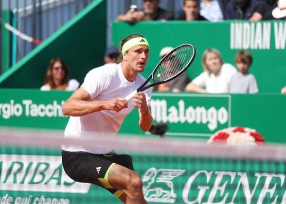 Rolex Monte-Carlo Masters PHOTOPQR NICE MATIN Dylan Meiffret ; Monaco ; 08 04 2025 ; 1ers tours du Rolex Monte-Carlo Masters. ICI : Match entre Alexander Zverev et Matteo Berrettini. L italien remporte le match ICI : Zverev Rolex Monte-Carlo Masters at Monte-Carlo Country Club on April 8, 2025 Monaco France  Copyright: xPHOTOPQR NICExMATIN MAXPPPxDylanxMeiffretx 20250408NIM9847 20250408NIM9847