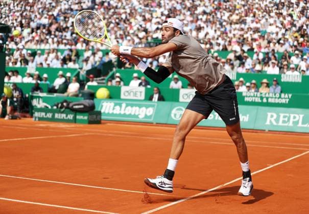 Rolex Monte-Carlo Masters PHOTOPQR NICE MATIN Dylan Meiffret ; Monaco ; 08 04 2025 ; 1ers tours du Rolex Monte-Carlo Masters. ICI : Match entre Alexander Zverev et Matteo Berrettini. L italien remporte le match ICI : Berrettini Rolex Monte-Carlo Masters at Monte-Carlo Country Club on April 8, 2025 Monaco France  Copyright: xPHOTOPQR NICExMATIN MAXPPPxDylanxMeiffretx 20250408NIM9898 20250408NIM9898