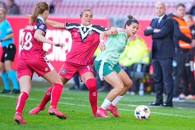 Football, Women, Nations League, Denmark - Italy
