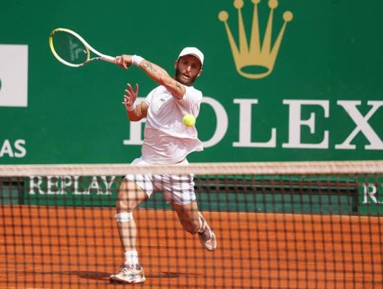 Rolex Monte-Carlo Masters PHOTOPQR NICE MATIN Dylan Meiffret ; Monaco ; 08 04 2025 ; 1ers tours du Rolex Monte-Carlo Masters. ICI : Corentin Moutet Rolex Monte-Carlo Masters at Monte-Carlo Country Club on April 8, 2025 Monaco France  Copyright: xPHOTOPQR NICExMATIN MAXPPPxDylanxMeiffretx 20250408NIM9929 20250408NIM9929