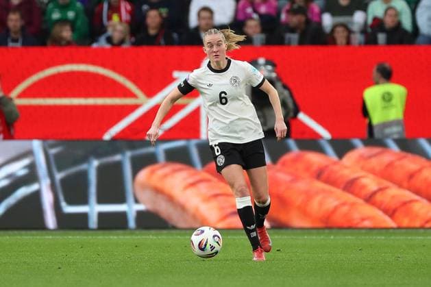 Germany Scotland, DFB Women Wolfsburg, 08 04 2025, Football, UEFA Women s Nations League 2025, Germany Scotland, Janina Minge Germany Wolfsburg
