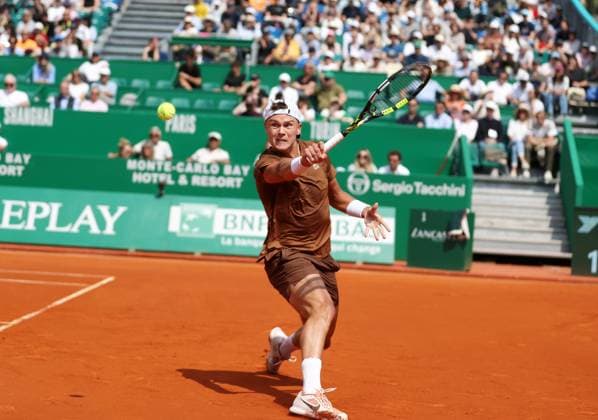 Rolex Monte-Carlo Masters PHOTOPQR NICE MATIN Dylan Meiffret ; Monaco ; 08 04 2025 ; 1ers tours du Rolex Monte-Carlo Masters. ICI : Holger Rune Rolex Monte-Carlo Masters at Monte-Carlo Country Club on April 8, 2025 Monaco France  Copyright: xPHOTOPQR NICExMATIN MAXPPPxDylanxMeiffretx 20250408NIM0044 20250408NIM0044