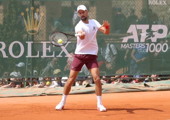 Rolex Monte-Carlo Masters PHOTOPQR NICE MATIN Dylan Meiffret ; Monaco ; 08 04 2025 ; 1ers tours du Rolex Monte-Carlo Masters. Djokovic a l entrainement Rolex Monte-Carlo Masters at Monte-Carlo Country Club on April 8, 2025 Monaco France  Copyright: xPHOTOPQR NICExMATIN MAXPPPxDylanxMeiffretx 20250408NIM0053 20250408NIM0053