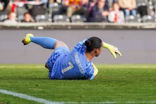 UEFA Women s Nations League 2024 2025, League A, Group 1 08 04 2025, Matchday 4 Austria vs Netherlands CASHPOINT Arena Altach, Austria Manuela Zinsberger Austria Copyright: xLukaxKolanovicx
