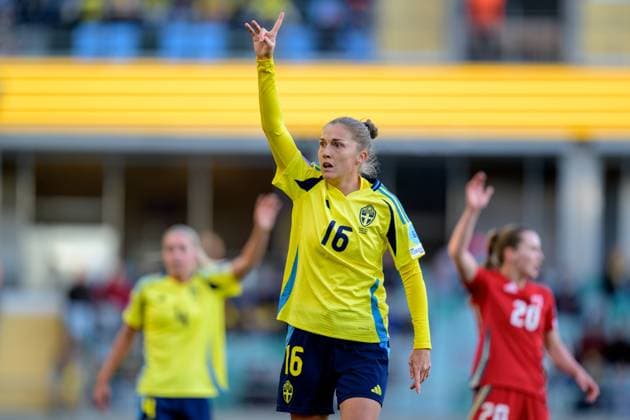 250408 Filippa Angeldahl of Sweden during the UEFA Women s Nations League football match between Sweden and Wales on April 8, 2025 in Gothenburg Photo Mathias Bergeld BILDBYRAN kod MB MI0812 fotboll football soccer fotball nations league uefa womens nations league sverige sweden wales dam bbeng  Copyright: MATHIASxBERGELD BB250408MB035