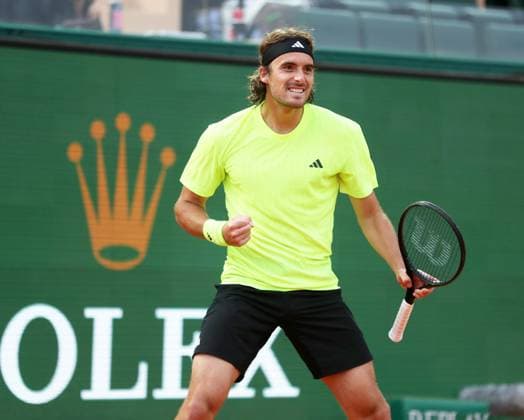 Rolex Monte-Carlo Masters PHOTOPQR NICE MATIN Dylan Meiffret ; Monaco ; 08 04 2025 ; 1ers tours du Rolex Monte-Carlo Masters. ICI : Stefanos Tsitsipas Monaco France  Copyright: xPHOTOPQR NICExMATIN MAXPPPxDylanxMeiffretx 20250408NIM0213 20250408NIM0213