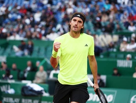Rolex Monte-Carlo Masters PHOTOPQR NICE MATIN Dylan Meiffret ; Monaco ; 08 04 2025 ; 1ers tours du Rolex Monte-Carlo Masters. ICI : Stefanos Tsitsipas Monaco France  Copyright: xPHOTOPQR NICExMATIN MAXPPPxDylanxMeiffretx 20250408NIM0217 20250408NIM0217