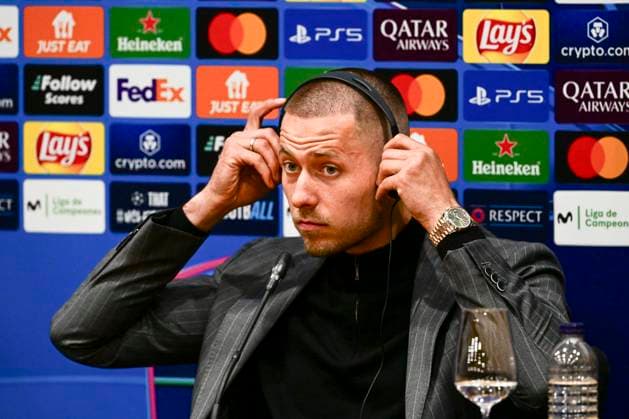 Waldemar Anton 3 Borussia Dortmund , Press conference before FC Barcelona vs Borussia Dortmund, Football, Champions League, Round of 16, 08 04 2025 Barcelona Catalonia Spain Copyright: xkolbert-press MarcxNiemeyerx