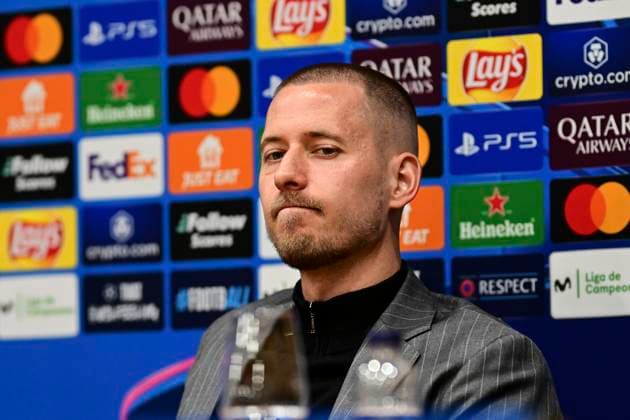 Waldemar Anton 3 Borussia Dortmund , Press conference before FC Barcelona vs Borussia Dortmund, Football, Champions League, Round of 16, 08 04 2025 Barcelona Catalonia Spain Copyright: xkolbert-press MarcxNiemeyerx