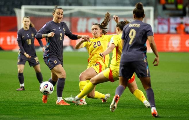 Football, Women, Nations League, Belgium - England
