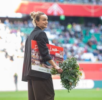 Soccer, Women, 2024 25 season, UEFA Nations League League A, Group 1, Matchday 4 in Wolfsburg, Germany Scotland, Lina Magull was sent off before the match, 08 04 2025, Copyright: xSebastianxRäppold MatthiasxKochx