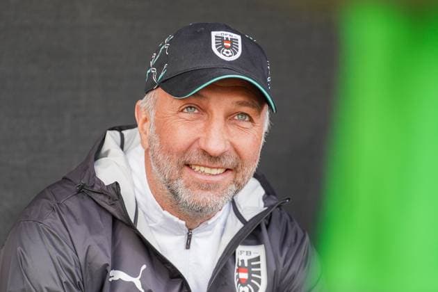 UEFA Women s Nations League 2024 2025, League A, Group 1 08 04 2025, Matchday 4 Austria vs Netherlands CASHPOINT Arena Altach, Austria Coach Alexander Schriebl Austria Copyright: xLukaxKolanovicx