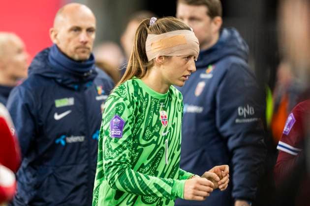 Nasjonsligaen i fotball 2025 Norway France Oslo 20250408 Norways goalkeeper Cecilie Fiskerstrand after the national football league match between Norway and France at Ullevaal Stadium Photo Annika Byrde NTB Oslo Norway EDITORIAL USE ONLY RESTRICTED USE FOR BETTING COMPANIES  Copyright: xAnnikaxByrdex