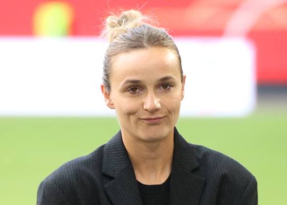 08 04 2025, xgrfx, Football UEFA Women s Nations League, Germany Women Scotland Women v l Lina Magull German Women s National Team DFL DFB REGULATIONS PROHIBIT ANY USE OF PHOTOGRAPHS as IMAGE SEQUENCES and or QUASI VIDEO Wolfsburg